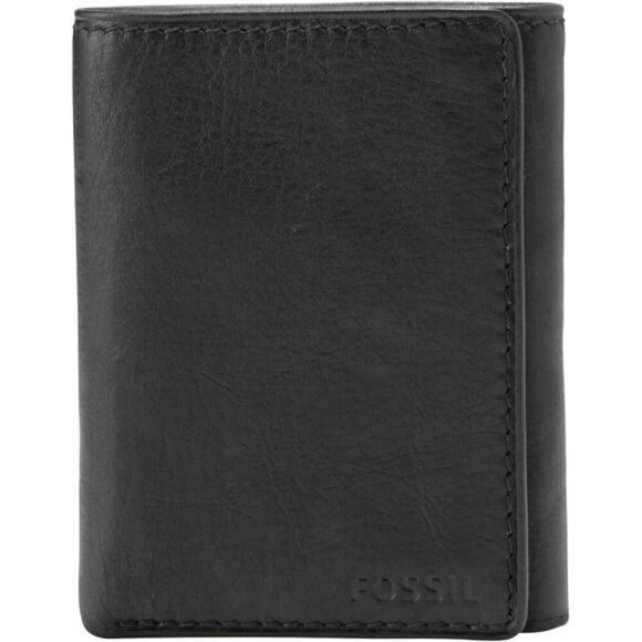 Men's Ingram Leather Trifold with ID Window Wallet, Black, (Model: ML3289001) - Picture 1 of 4